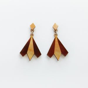 Aurora geometric statement earrings