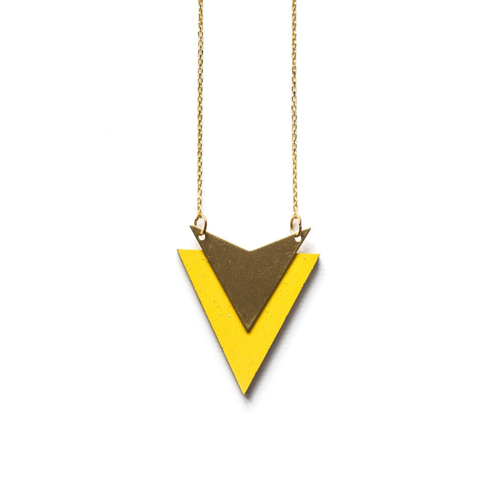 Yellow Arrow Necklace