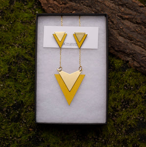 Yellow Arrow Necklace