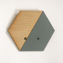 Load image into Gallery viewer, Grey Hexagon Wall Hanging Planter for Air Plants Display /
