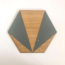 Load image into Gallery viewer, Grey V Hexagon Wall Hanging Planter for Air Plants Display
