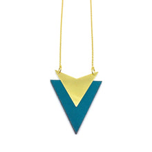 Load image into Gallery viewer, Teal Arrow Necklace
